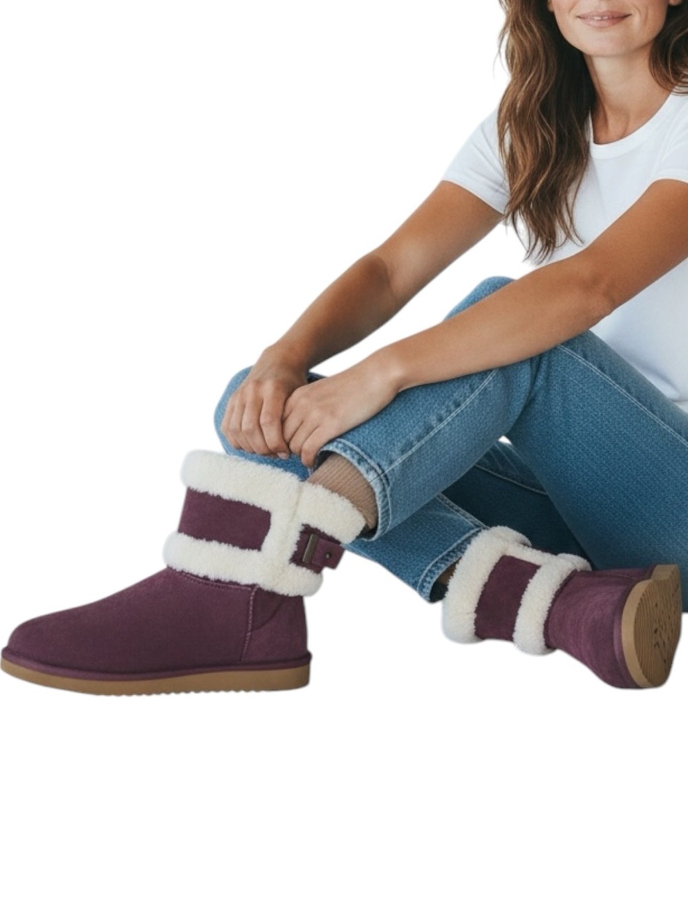 KOOLABURRA by UGG Barlee Mini Winter Boots in Plum Size 8 — NWOB